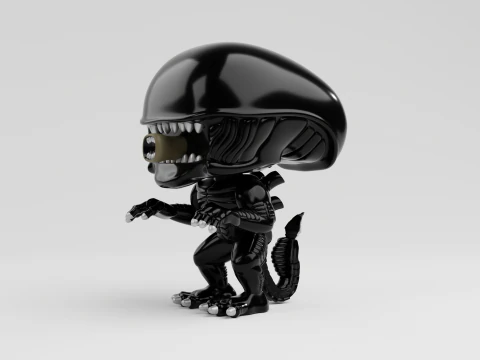 Xenomorph funko pop from the movie alien 3D Print Model