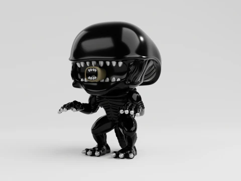 Xenomorph funko pop from the movie alien 3D Print Model