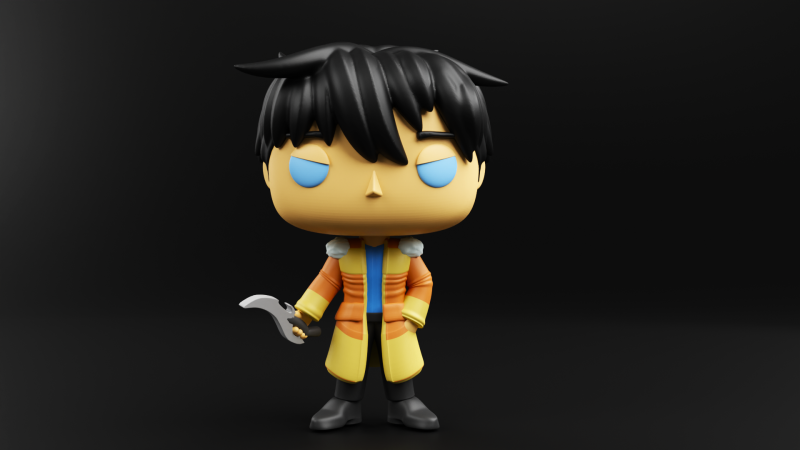 Jin from the battle of Ice Elves Funko Pop from solo leveling 3D 打印模型 .c4d .max .obj .3ds .fbx .stl .blend 