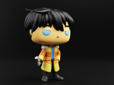 Jin from the battle of Ice Elves Funko Pop from solo leveling 3D 打印模型