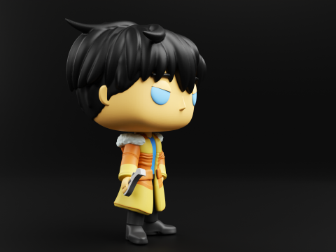 Jin from the battle of Ice Elves Funko Pop from solo leveling 3D 打印模型