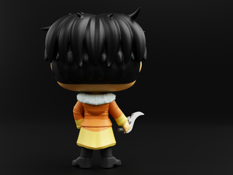 Jin from the battle of Ice Elves Funko Pop from solo leveling 3D 打印模型