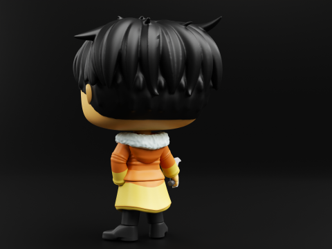 Jin from the battle of Ice Elves Funko Pop from solo leveling 3D 打印模型