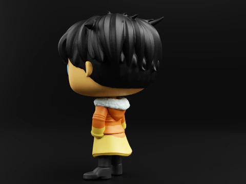 来自冰精灵之战的Jin 来自单人练级的Funko Pop 3D 打印模型