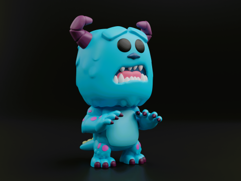 Sulley funko pop from the movie monsters inc Modelo de Impressão 3D