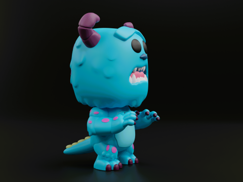 Sulley funko pop from the movie monsters inc Modelo de Impressão 3D