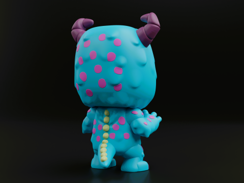 Sulley funko pop from the movie monsters inc Modelo de Impressão 3D