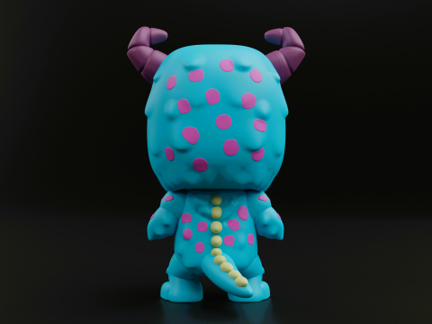 Sulley funko pop from the movie monsters inc Modelo de Impressão 3D