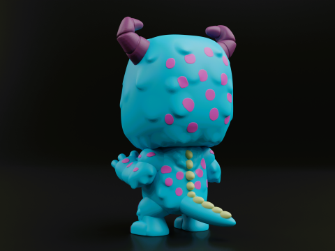 Sulley funko pop from the movie monsters inc Modelo de Impressão 3D