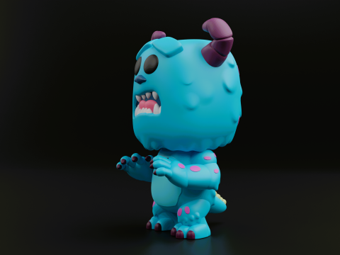 Sulley funko pop from the movie monsters inc Modelo de Impressão 3D