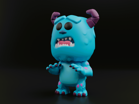 Sulley funko pop from the movie monsters inc Modelo de Impressão 3D