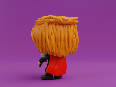 Thor funko pop with Hammer Stormbreaker 3D-Druckmodell