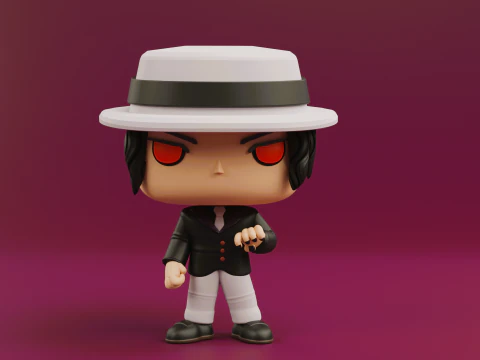 Muzan Kibutsuji Funko pop dell'anime Demon Slayer Modello di stampa 3D