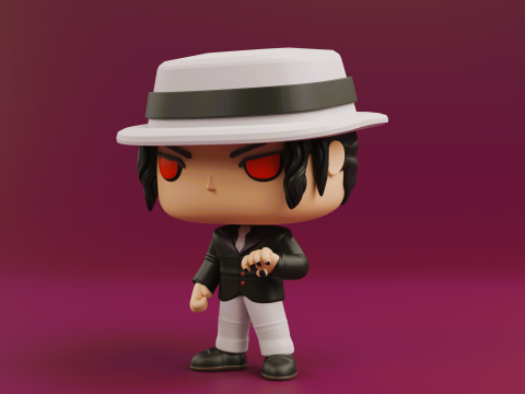 Muzan Kibutsuji Funko pop from the anime demon slayer 3D 프린트 모델