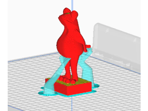 The trendy Frog sculpture 3D Print Model