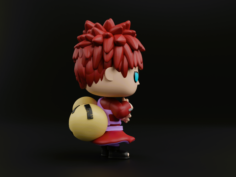 Gaara funko pop from the anime naruto shippuden 3D Принт Модель
