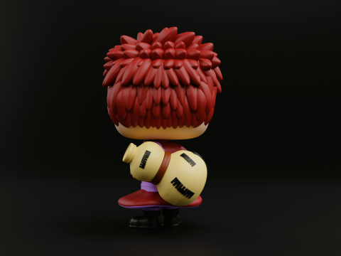 Gaara funko pop from the anime naruto shippuden 3D Принт Модель