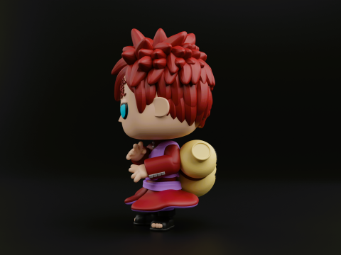 Gaara funko pop from the anime naruto shippuden 3D Принт Модель