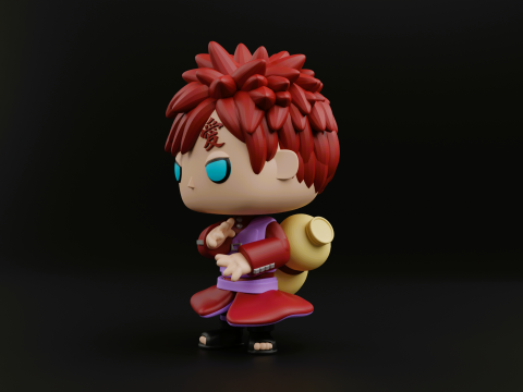 Gaara funko pop from the anime naruto shippuden 3D Принт Модель