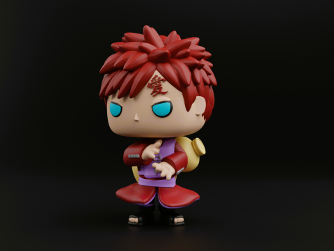 Gaara funko pop from the anime naruto shippuden 3D Принт Модель