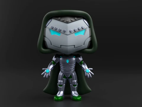 Infamous Iron Man funko pop from the Marvel Comics 3D Print Model