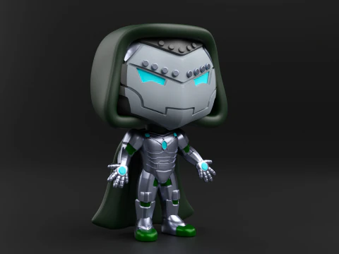 Infamous Iron Man funko pop from the Marvel Comics 3D Print Model