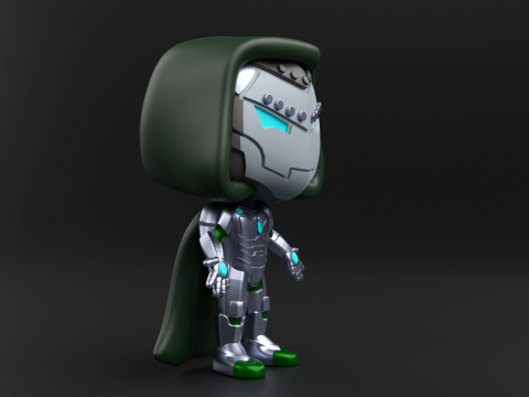 Infamous Iron Man funko pop from the Marvel Comics 3D Print Model