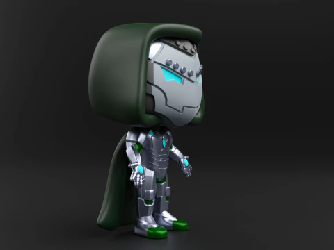 Infamous Iron Man funko pop from the Marvel Comics 3D Print Model