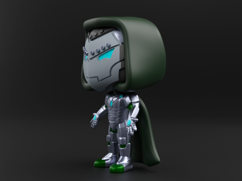 Infamous Iron Man funko pop from the Marvel Comics 3D Print Model