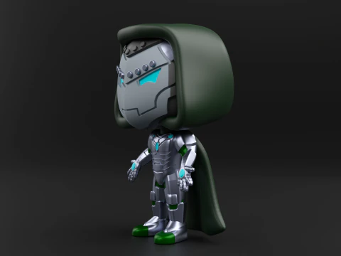 Infamous Iron Man funko pop from the Marvel Comics 3D Print Model