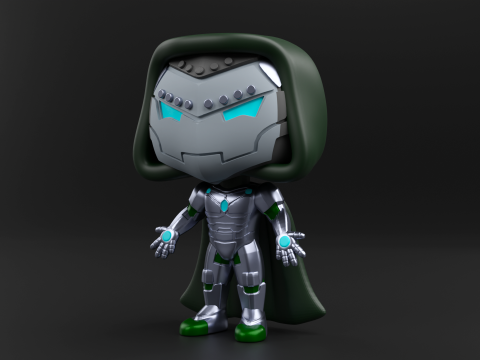 Infamous Iron Man funko pop from the Marvel Comics 3D Print Model