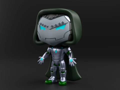 Infamous Iron Man funko pop from the Marvel Comics 3D Print Model