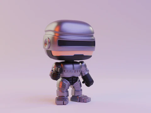 Robocop funko pop 3D Print Model