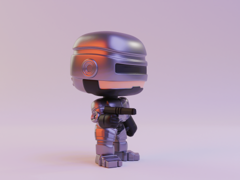 Robocop funko pop 3D printmodel