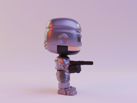 Robocop funko pop 3D printmodel