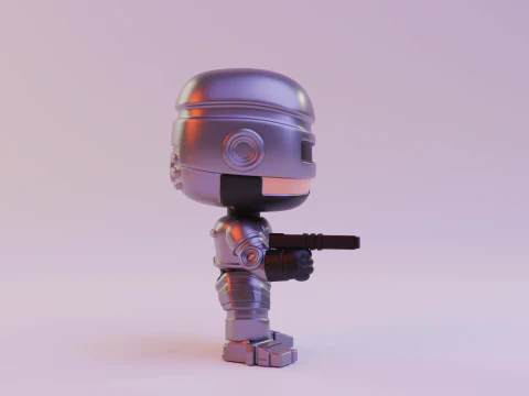 Robocop funko pop 3D Print Model