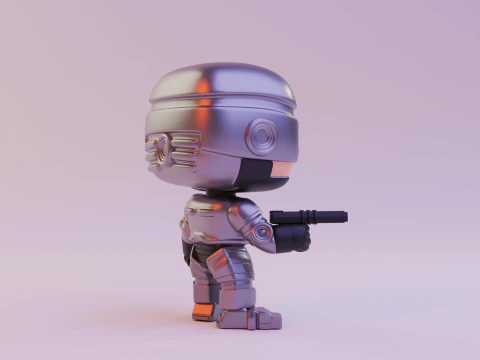 Robocop funko pop 3D Print Model