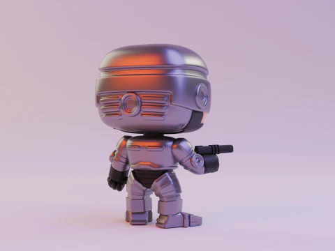 Robocop funko pop 3D Print Model