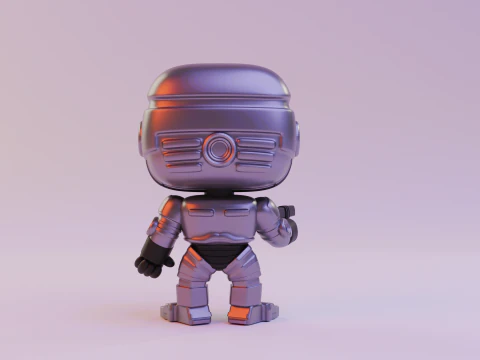 Robocop funko pop 3D Print Model