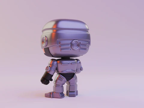 Robocop funko pop 3D Print Model