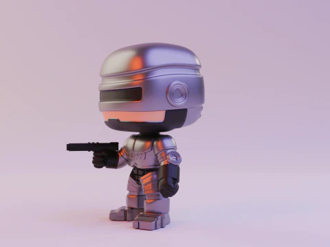 Robocop funko pop 3D Print Model