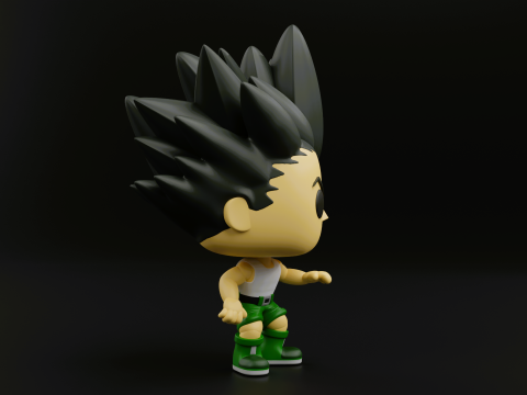 Gon Freecss funko pop from the anime hunter x hunter 3D Print Model