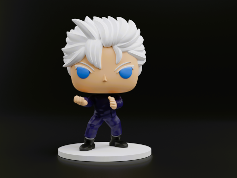 Satoru Gojo funko pop from Jujutsu Kaisen Model Cetak 3D