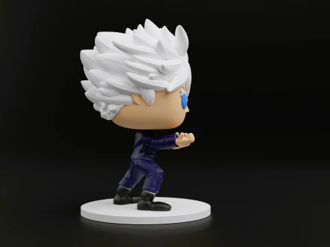 Satoru Gojo funko pop dari Jujitsu Kaisen Model Cetak 3D