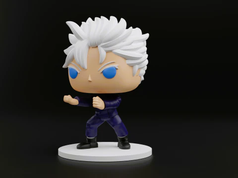 Satoru Gojo funko pop dari Jujitsu Kaisen Model Cetak 3D