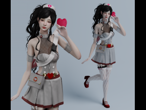 Nurse - Game Ready 3D Модель