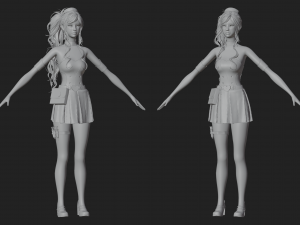Nurse - Game Ready 3D Модель
