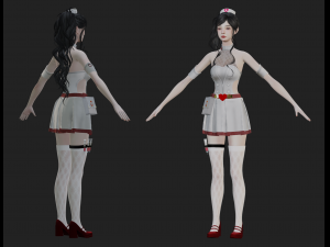 Nurse - Game Ready 3D Модель