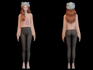 Realistic Girl - Game Ready Modelo 3D