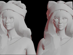 Realistic Girl - Game Ready 3D Model